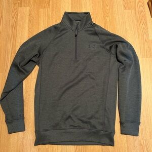 Men’s Under Armour Coldgear Dark Gray Quarter-Zip Pullover